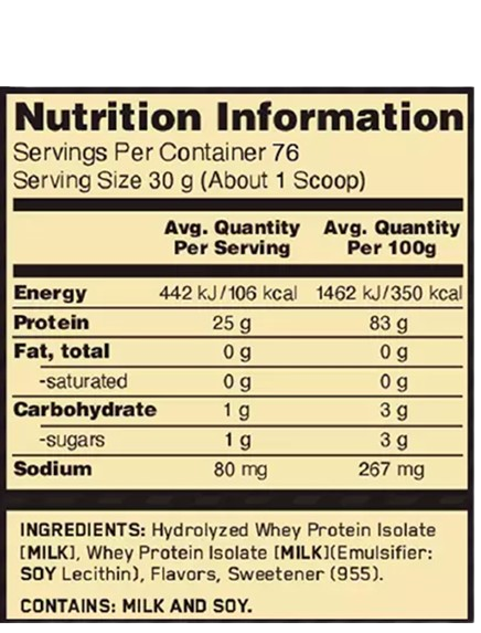 ISOLATE GOLD STANDARD 5 LBS - Imagen 3