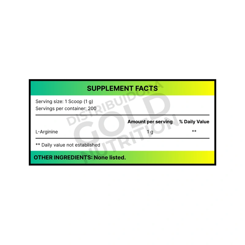 L-ARGININE (200G) HARD SUPPS - Image 2