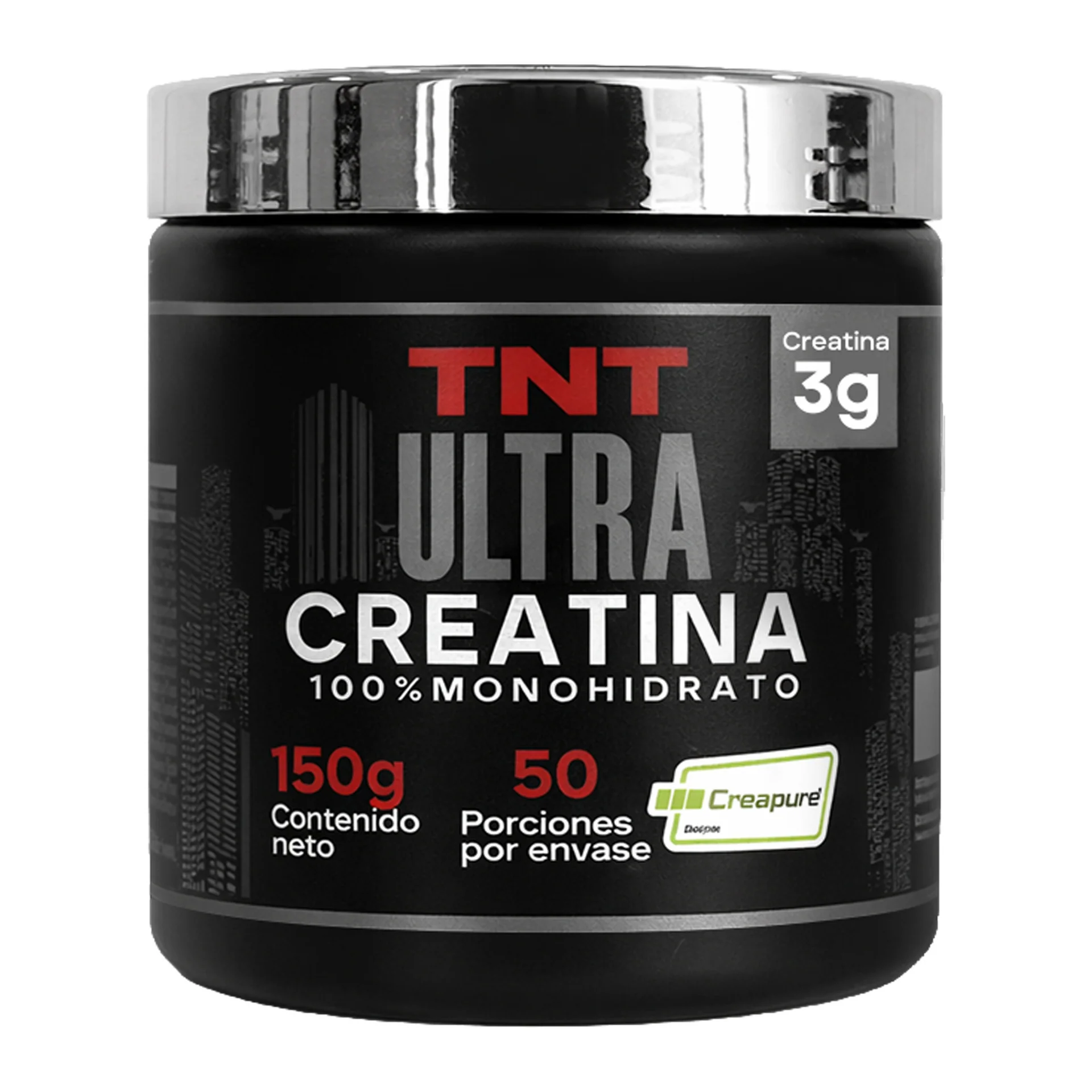 TNT Ultra Creatina — 100% Monohidrato Creapure® 50 Servicios