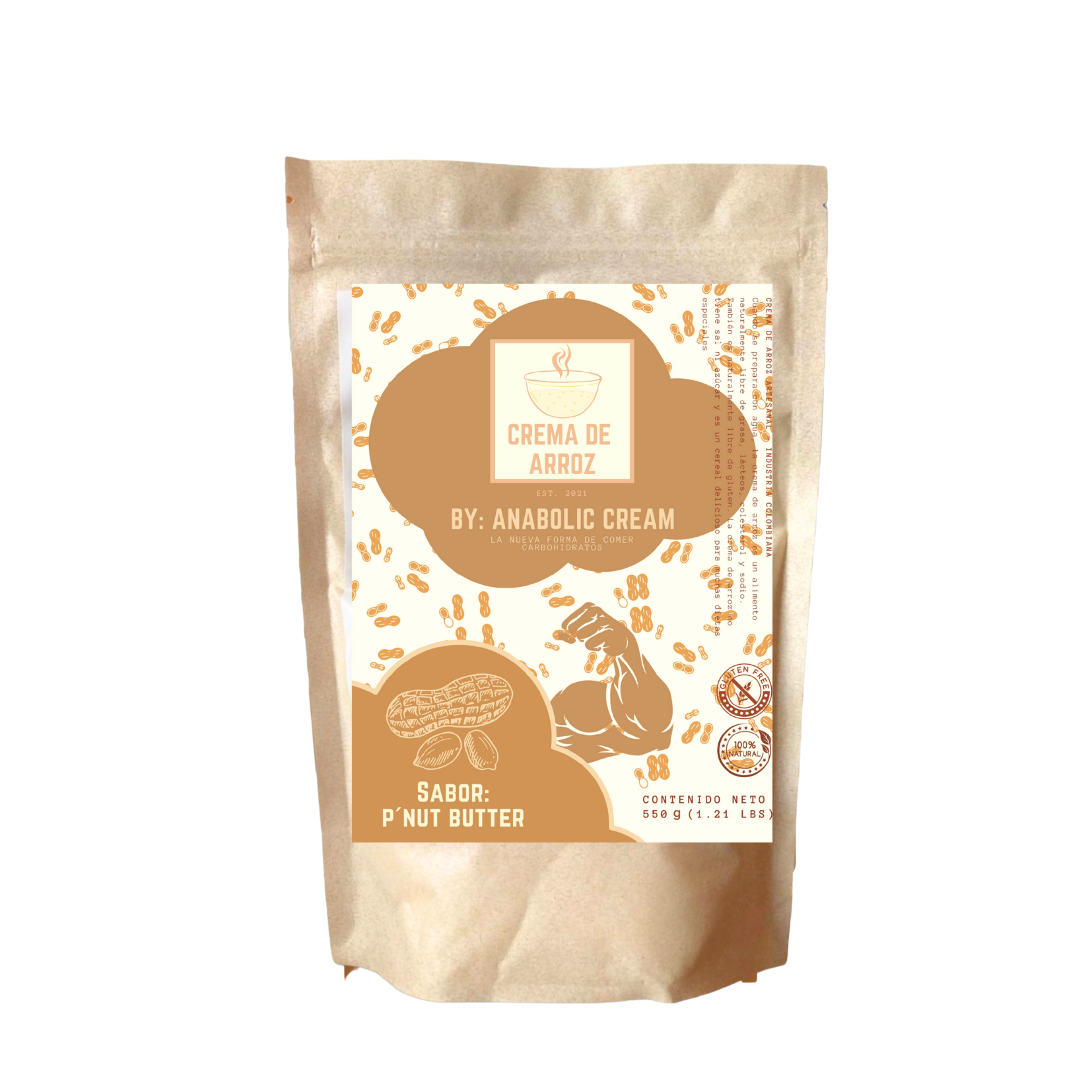 CREMA DE ARROZ SABOR MANÍ