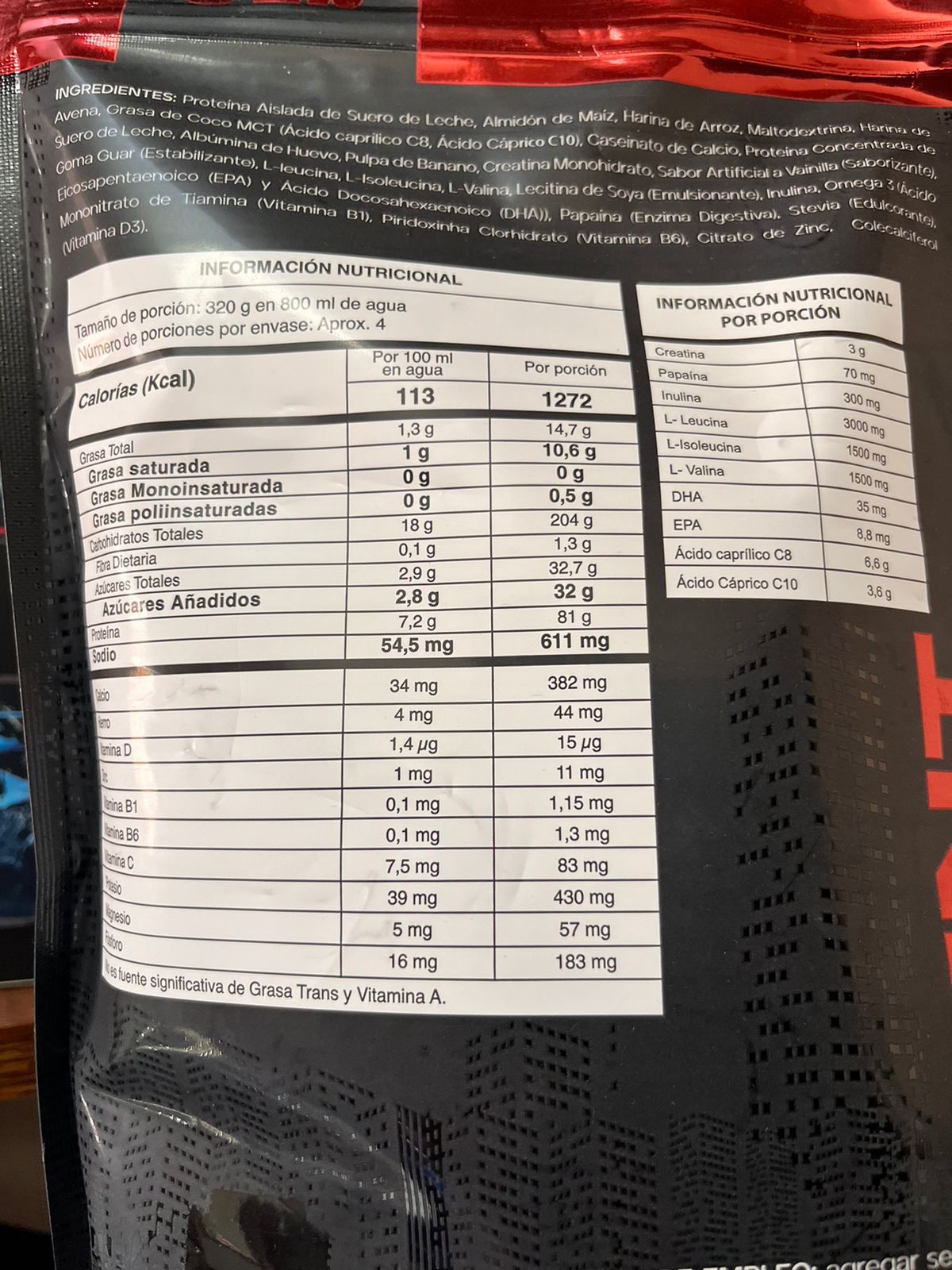 TNT MEGA MASS GAINER 3 LB - Image 2